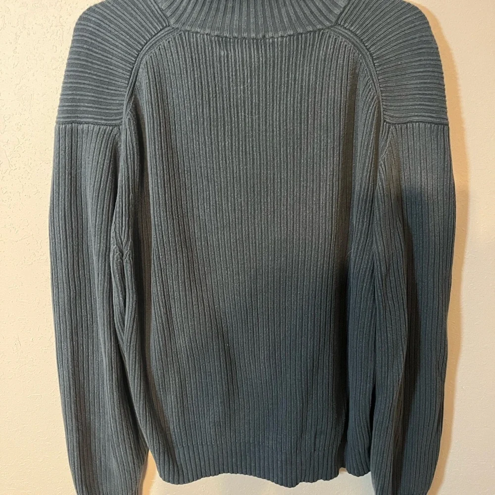 Men’s Blue Calvin Klein Long Sleeve Quarter Zip Sweater Size L